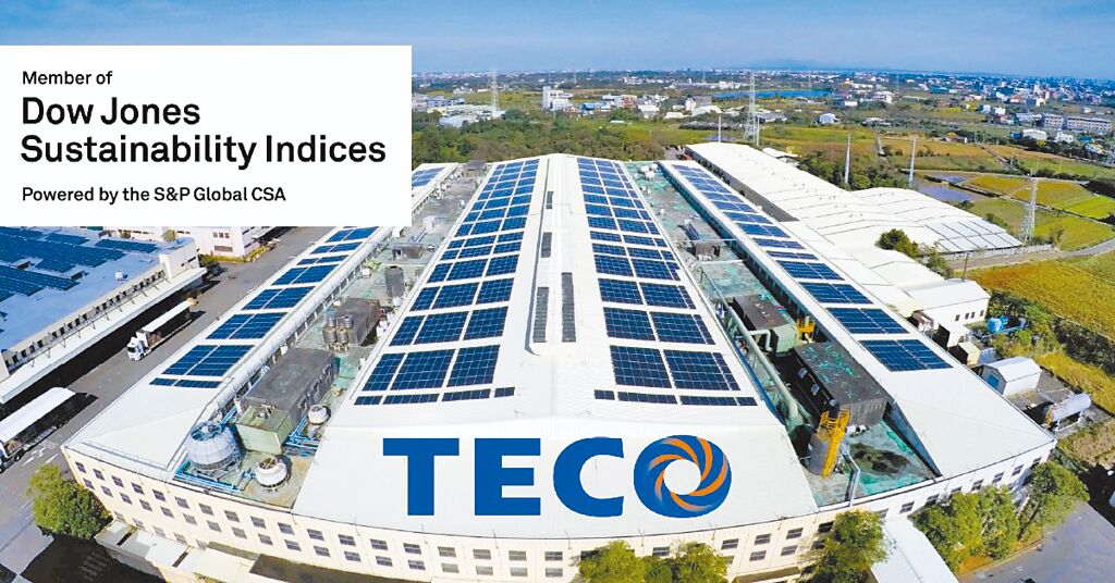 東元電機(jī)已連續(xù)三年入選DJSI道瓊永續(xù)指數(shù)新興市場(chǎng)類別，更三度列入國(guó)際永續(xù)評(píng)比機(jī)構(gòu)標(biāo)準(zhǔn)普爾（S&P Global）永續(xù)年鑒。圖／東元電機(jī)提供